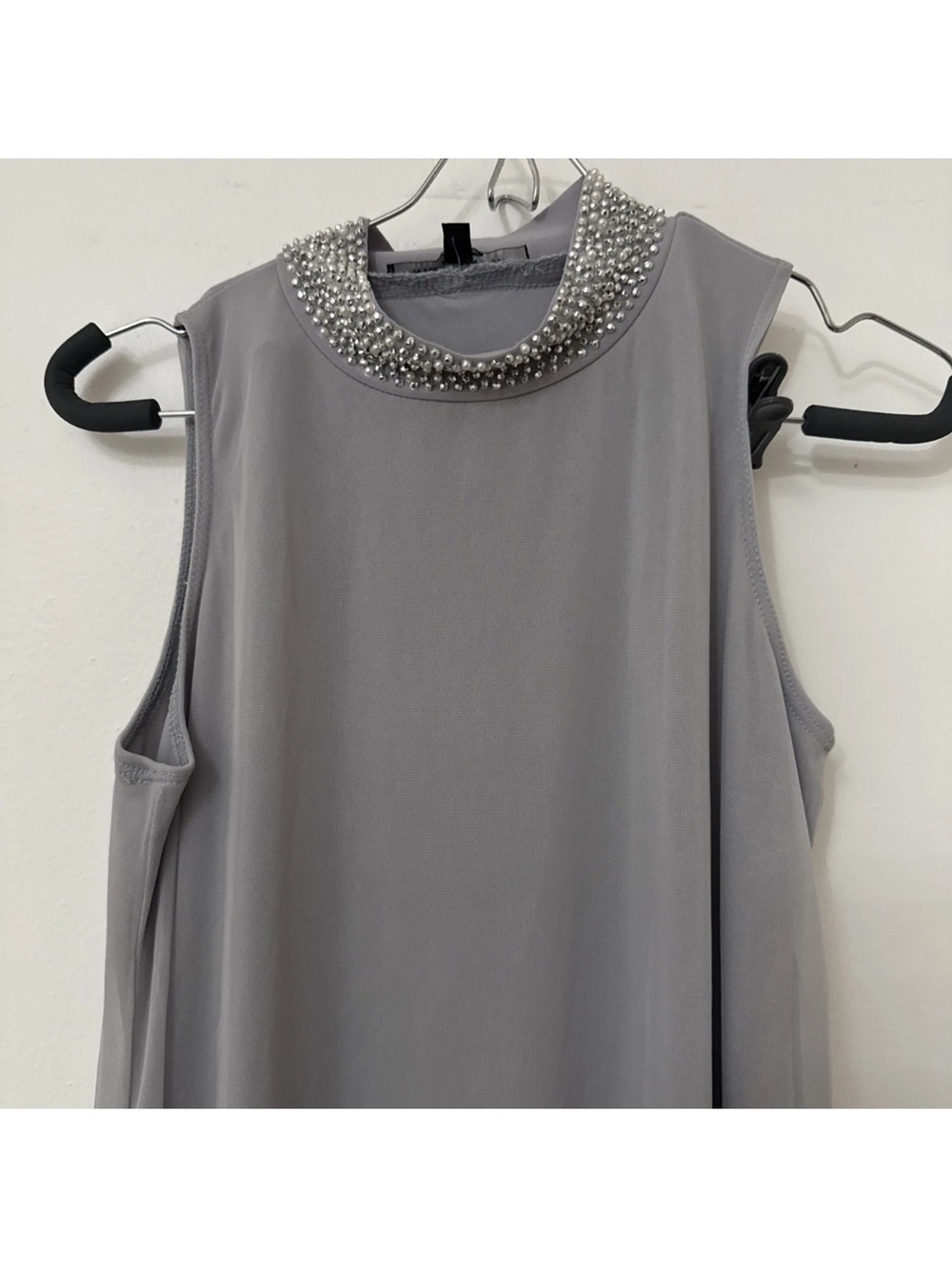 Nik & Nash Beaded Mock halter Neck Sleeveless Top size small dress